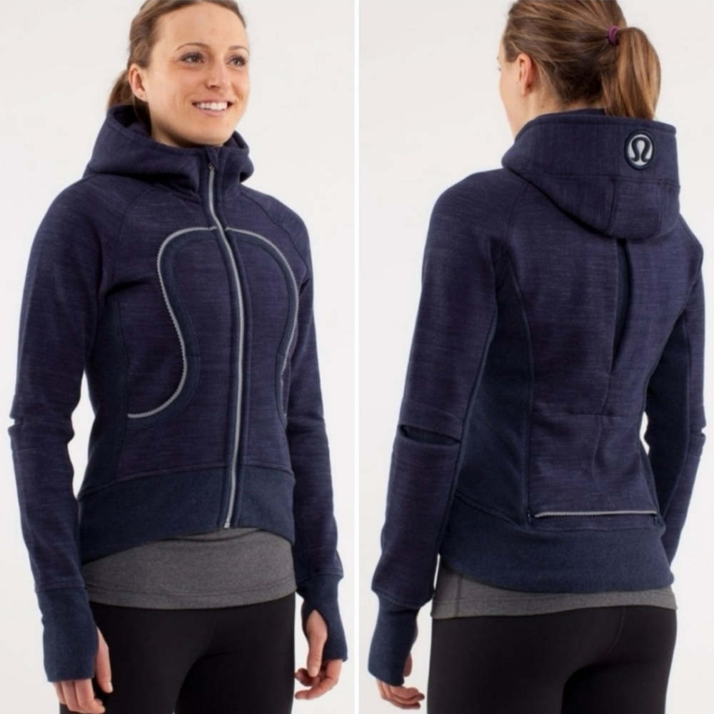 Lululemon Navy Blue Zip-Up Hoodie - Special Edition